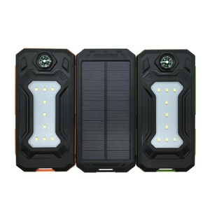 Powerbank solaire 20000mAh Chargeur solaire 2 ports USB Powerbank avec lumière LED pour téléphones - Product Image 5