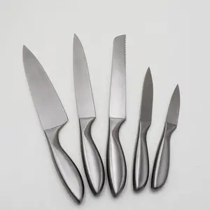 5 cái thép không gỉ đa chức năng đầu bếp dao đặt cho nhà bếp sử dụng - Product Image 1