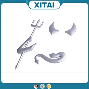 Plata y oro Creativo pequeño <span class=keywords><strong>diablo</strong></span> etiqueta engomada <span class=keywords><strong>del</strong></span> coche con el mejor precio - Product Image 4