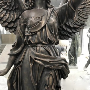 Scultura <span class=keywords><strong>di</strong></span> angelo grande in vetroresina per esterni della <span class=keywords><strong>luce</strong></span> della dea - Product Image 5