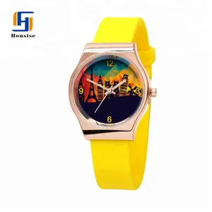 Moda reloj de color caramelo niño reloj regalo de Navidad niño Relojes