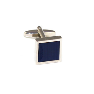 Boutons de manchette vierges personnalisés Business <span class=keywords><strong>Navy</strong></span> - Product Image 1