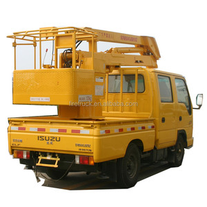 High Altitude Nền Tảng Công Việc 4X2 Chassis <span class=keywords><strong>10M</strong></span> Xe Tải Trên Không Cần Cẩu Với Giỏ Làm Việc - Product Image 1