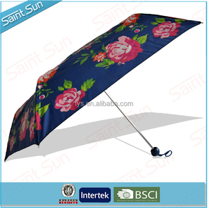 <span class=keywords><strong>Pas</strong></span> <span class=keywords><strong>cher</strong></span> pliage femmes télescopique <span class=keywords><strong>parapluie</strong></span> avec l'impression de fleurs - Product Image 1