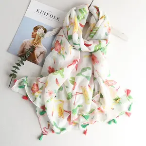 Custom Fashionable Spring Long Silk Modal Scarf