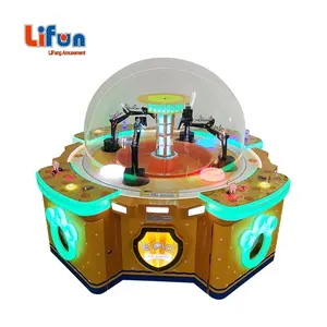 Coin Vận Hành Giải Thưởng Game Machine, Candy Grabber Arcade Game Machine Với Excavator Bucket Để Bán