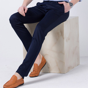 Pantaloni Casual da <span class=keywords><strong>uomo</strong></span> Casual Plus Size pantaloni elasticizzati dritti pantaloni da <span class=keywords><strong>uomo</strong></span> d'affari con Custom - Product Image 3