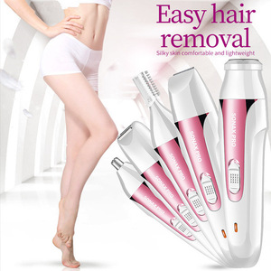 <span class=keywords><strong>Meilleur</strong></span> vendeur dans Amazon 5 En 1 Touche Finale Mini femmes de Visage Indolore Épilation du visage vu à la télé 2018 - Product Image 2