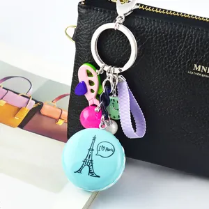 Beautiful decoration resin personalize car key chain for gifts promotion