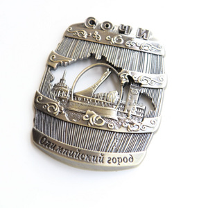 En gros <span class=keywords><strong>Russie</strong></span> <span class=keywords><strong>tourisme</strong></span> souvenir ville château antique bronze aimant de réfrigérateur - Product Image 5
