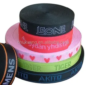 Hot selling custom printed knitted decorative woven jacquard PP/nylon/polyester webbing/Elastic