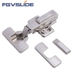 Furniture Hardware supplier clip on slow closing hinges overlay cabinet hinge bisagra Concealed hinge