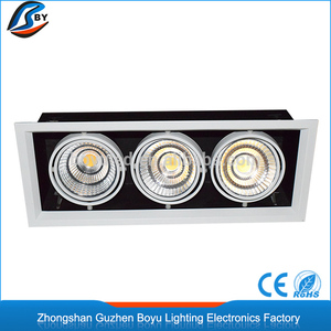 Tipo downlight rejilla cuadrada luz del punto 10 W * 1/10 W * <span class=keywords><strong>2</strong></span>/10 W * <span class=keywords><strong>3</strong></span> /20 W * <span class=keywords><strong>2</strong></span>/20 W * <span class=keywords><strong>3</strong></span> - Product Image 5