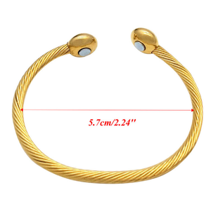 Genezende Koper Magnetische Therapie Armband Artritis Pijnverlichting Twisted Bangle Gezondheid Charme Sieraden - Product Image 6