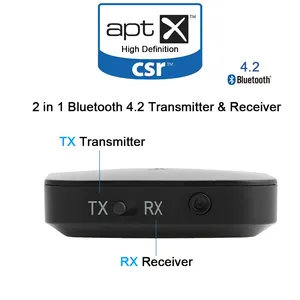 Multi-Point Draadloze Bluetooth 4.2 Audio Zender Adapter Bluetooth Zender Ontvanger 2 In 1