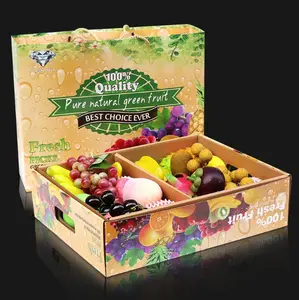Bunte kunden spezifische Papppapier-Frucht verpackungs box/-schachteln für Geschenk