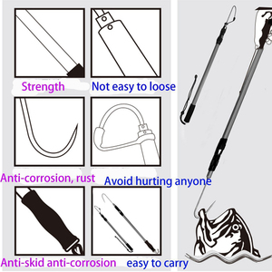 Gancio in Acciaio Inox <span class=keywords><strong>per</strong></span> <span class=keywords><strong>Pesca</strong></span> Subacquea con Lancia in Alluminio - Product Image 4