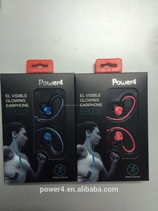 Lo nuevo que brilla intensamente luminiscente auriculares ligeros para iphone6, enfriar auriculares auriculares - Product Image 6