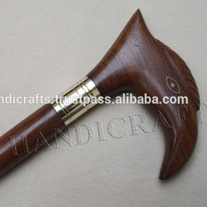 Bâtons de marche à manche cygne, canettes en bois, bâtons de marche antiques nautique - Product Image 5