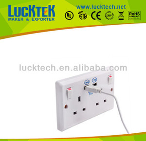 Uk mur monté magasins avec <span class=keywords><strong>des</strong></span> commutateurs et double USB charge - Product Image 1