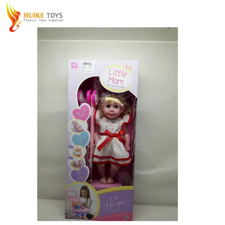 Лидер продаж, низкая цена, высококачественные детские куклы, игрушки с тележкой
