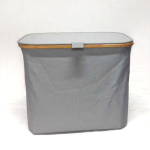 Cesta de lavandería duradera y portátil de tubo de Metal de hierro plegable amarillo para la organización del hogar Top Jingle BM4177CR/YW_D - Product Image 4