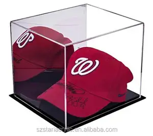 Etalase akrilik Untuk Koleksi Olahraga Bisbol Topi