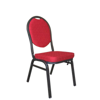 Chaises de banquet en métal pour restaurant et hôtel, avec coussin moelleux