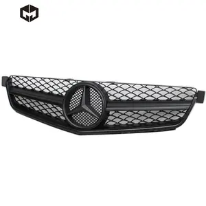 05-12 ABS Matt Black Front Grill Grille Intake Grid for Mercedes Benz C-Class W204 C63 AMG Coupe Sedan