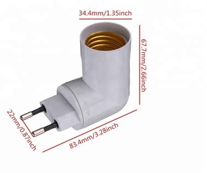 Đêm nhỏ <span class=keywords><strong>E27</strong></span> đèn ổ cắm cơ sở với EU cắm <span class=keywords><strong>lampholder</strong></span> chuyển đổi - Product Image 2