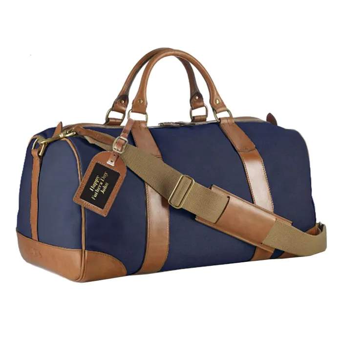 Viaggi Duffel Bag Canvas Leather Borsa da Viaggio