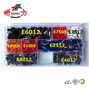 Porta-ferramentas e4012 e7508 e0508 e1008 e6012, conector de cobre isolado, terminal final de pino de cabo awg 22 a 10 kit, 650 peças