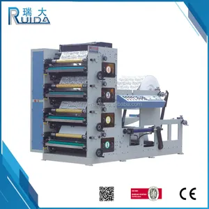 RUIDA China Alibaba Online Shop Heißer Verkauf 6 Farbe Flexo Papier Etikettendruck Maschinen
