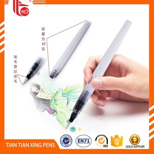 Pelo <span class=keywords><strong>de</strong></span> nylon cepillo <span class=keywords><strong>de</strong></span> agua art pen pinceles <span class=keywords><strong>de</strong></span> plástico pluma <span class=keywords><strong>de</strong></span> caligrafía - Product Image 1