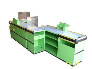 Toptan perakende hipermarket nakit sayaç masası, hızlı ödeme sayaç masası