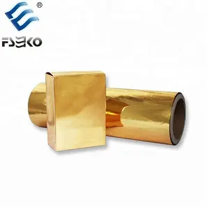 Metalized Film China Manufacturer PET Metallized Thermal Adhesive Laminating Film Gold Aluminum Laminated Film Silver Hot Lamination Roll Film