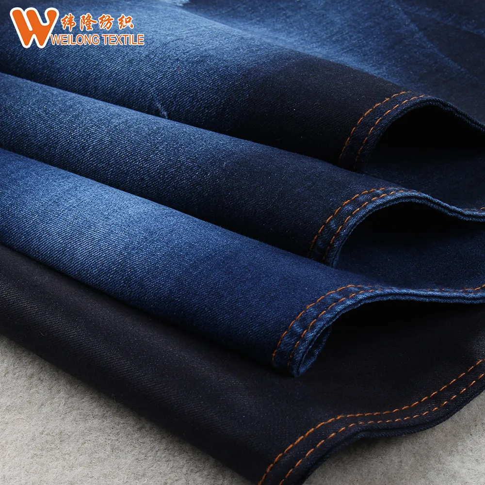 Jeans elástico para homens, tecido de denim jeans