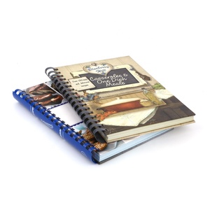 Cooking book printing with plastic comb binding Customized printing services