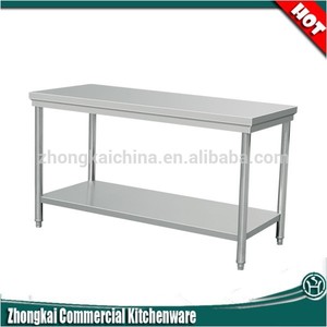 <span class=keywords><strong>las</strong></span> <span class=keywords><strong>ventas</strong></span> caliente 2 niveles <span class=keywords><strong>restaurante</strong></span> equipos de acero inoxidable mesa de trabajo con undershelf - Product Image 1
