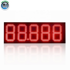 16 88.888 Rouge a mené le signe de prix pour la station - Product Image 1