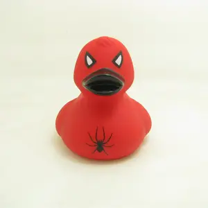 Non-toxic cheap bathing toy custom spider design rubber duck
