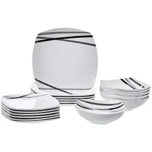 24 штуки, изысканный фарфоровый обеденный набор/Набор тарелок/керамическая посуда, роскошный набор для 6 человек
