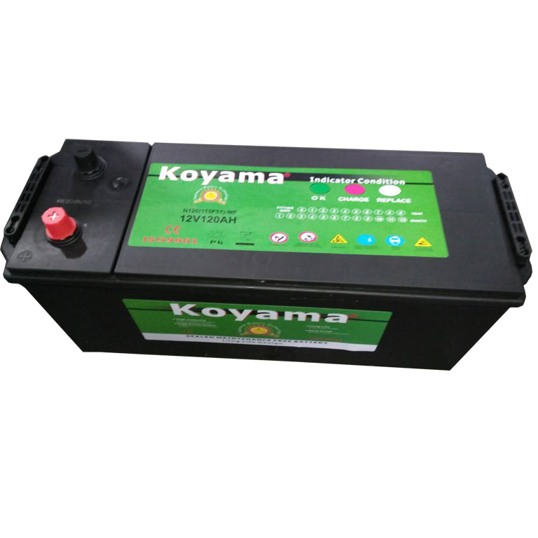 Конкурентоспособная цена, мощный автомобильный стартер 12 в 120 Ач, аккумулятор для автомобильного грузовика N120