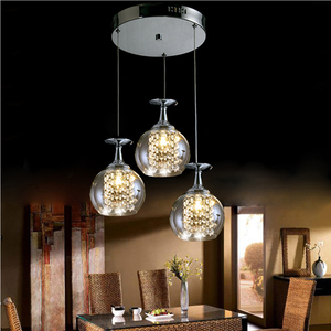 2016 à la mode boule de verre suspendu abat-jour globe lumière couvre lustre pour <span class=keywords><strong>le</strong></span> salon - Product Image 4