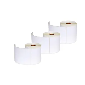 Duidelijke Afdrukken 100X150 250 Etiketten Roll Voor Zebra Printer Brand Direct Zelfklevende Witte Verzending Logistieke Label