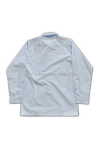 ความยั่งยืนเสื้อเชิ้ตลำลองผู้ชายวินเทจผ้าฝ้ายสีทึบยืดหยุ่นป้องกันรอยยับเป็นมิตรต่อสิ่งแวดล้อมระบายอากาศผ้าทอลายทแยงสำหรับฤดูใบไม้ผลิ100% - Product Image 6