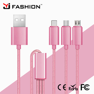 Yj MODE 3 en 1 Micro USB Câble Pour <span class=keywords><strong>iPhone</strong></span> 7 6 6 s Plus 5S <span class=keywords><strong>SE</strong></span> Pour Samsung Xiaomi Meizu - Product Image 5