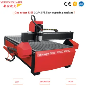 YH1325 1300x2500mm 4.5kw proveedor Guangzhou 4d trabajo CNC máquina en China