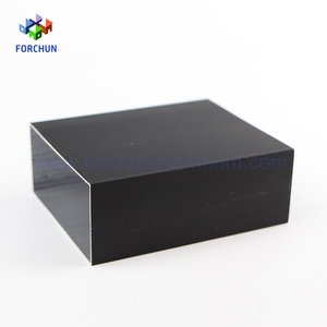 Màu đen hình chữ nhật ống nhôm đùn/50X25 ống nhôm hồ sơ - Product Image 1