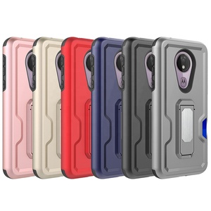 <span class=keywords><strong>La</strong></span> Meilleure Vente pour des accessoires De téléphone Portable hybride pour béquille téléphone housse pour Moto G7 Puissance - Product Image 2
